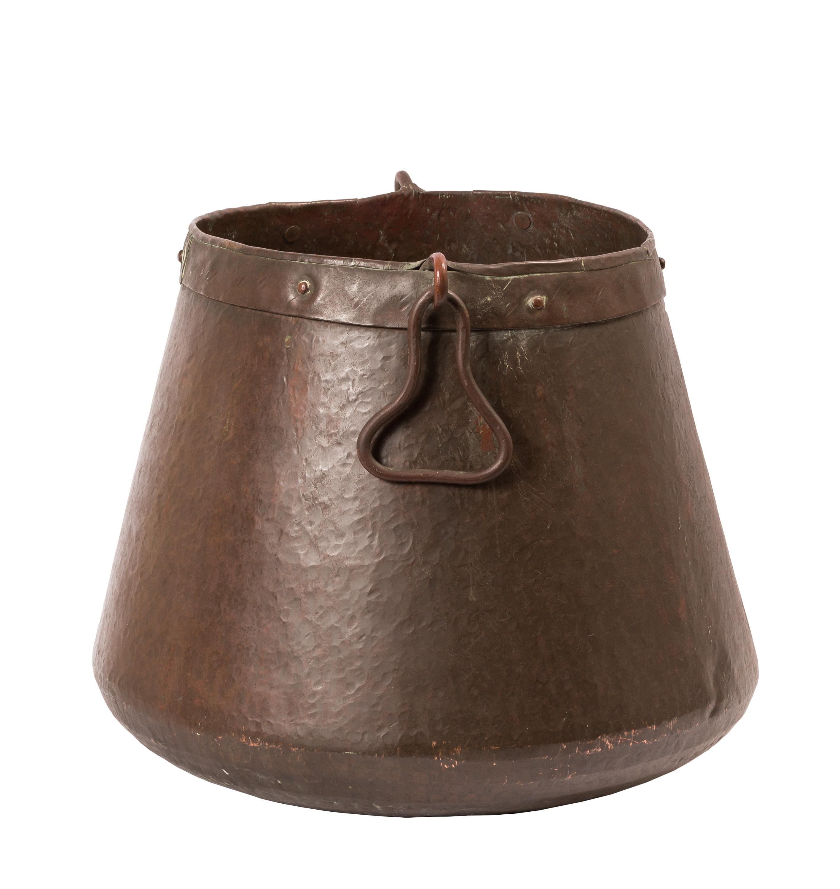 large cauldron with stand