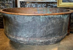 Large 19th Century Copper Cheese Vat