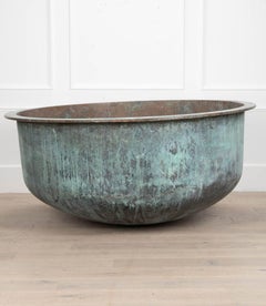 Large 19th Century Copper Cheese Vat