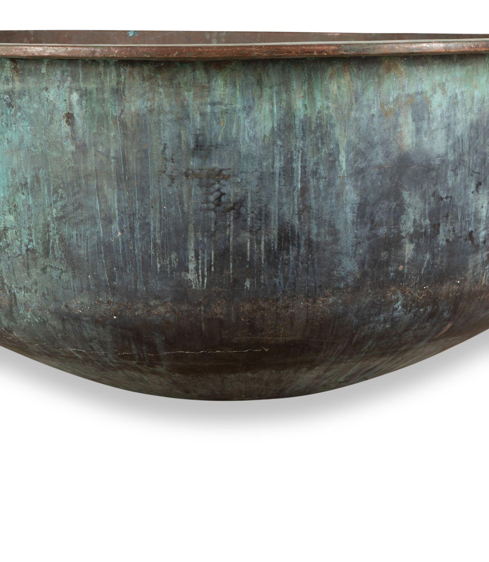 Large 19th Century Copper Cheese Vat In Good Condition In Tetbury, Gloucestershire