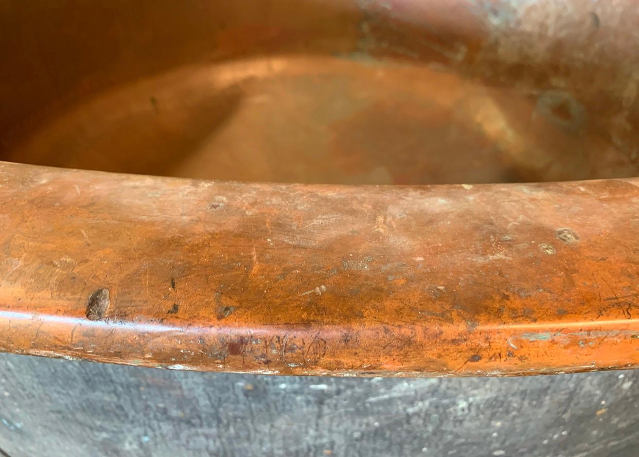 French Large 19th Century Copper Cheese Vat