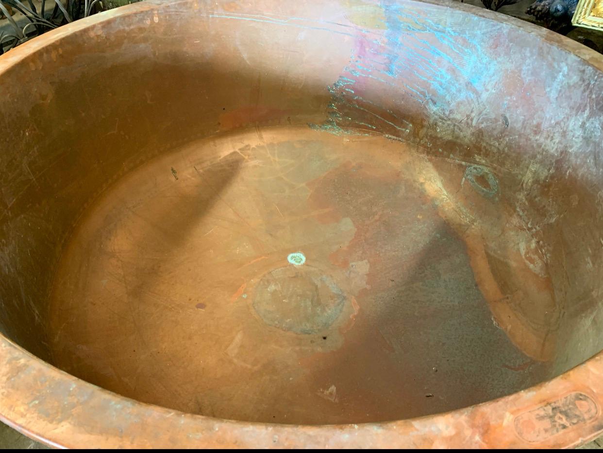 Hand-Crafted Large 19th Century Copper Cheese Vat