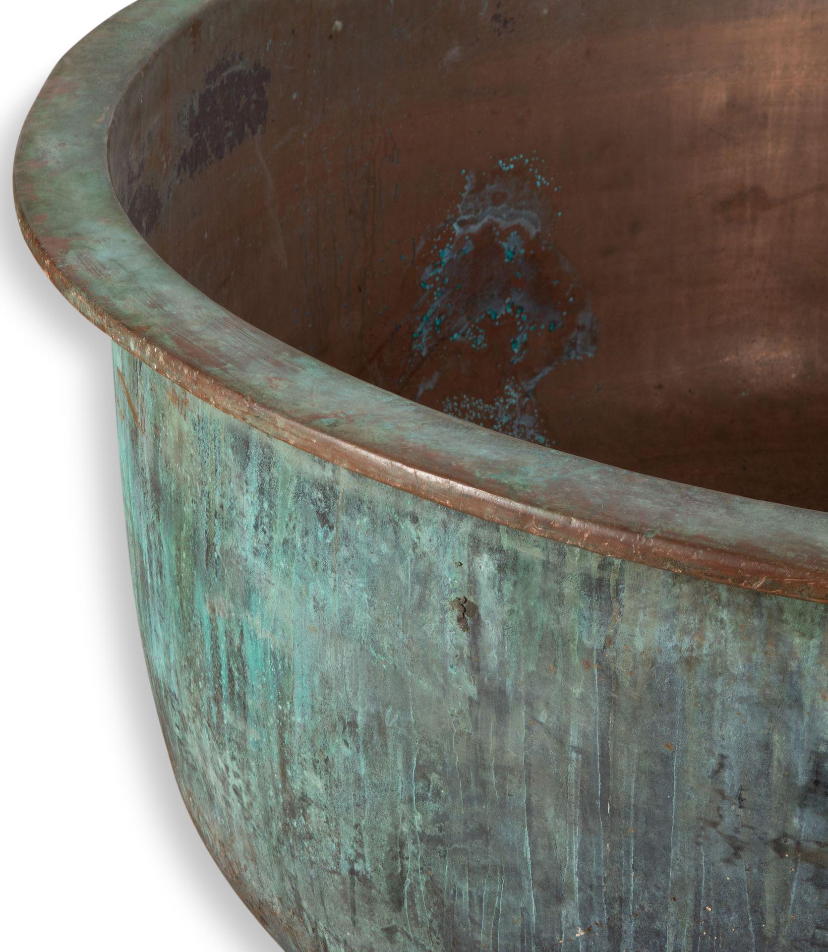 Large 19th Century Copper Cheese Vat 2