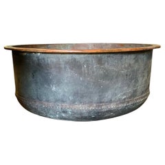 Large 19th Century Copper Cheese Vat