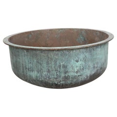 Large 19th Century Copper Cheese Vat