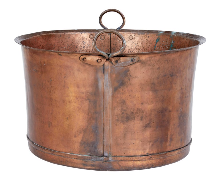 Large 19th Century Copper Cooking Vessel at 1stDibs