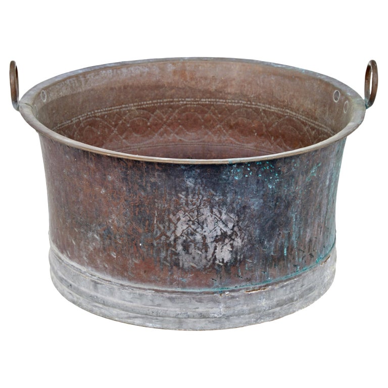 Large 19th Century Copper Cooking Vessel at 1stDibs