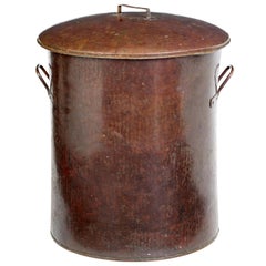 Large 19th Century Copper Milk Vessel