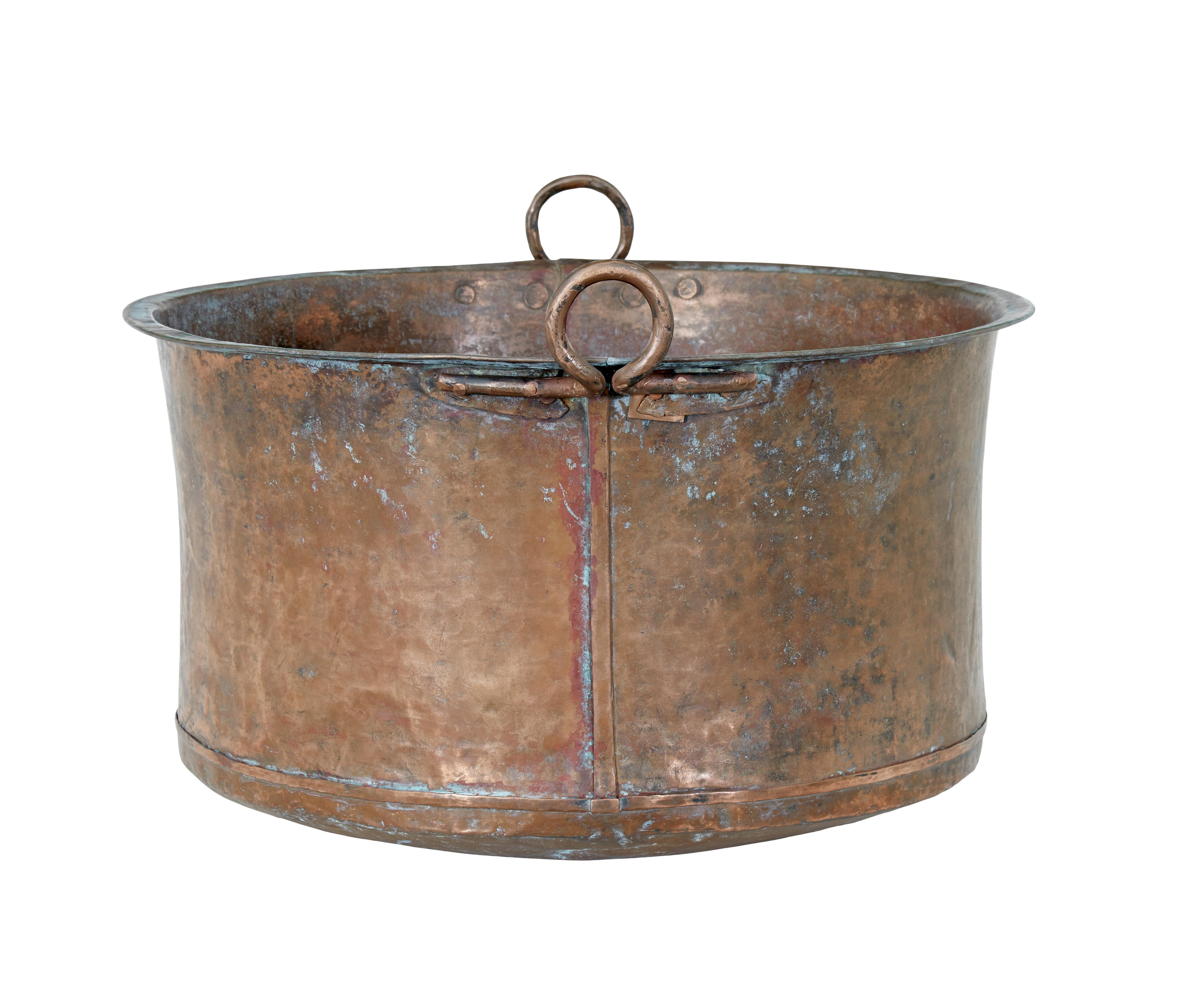 Victorian Large 19th Century Copper Pot