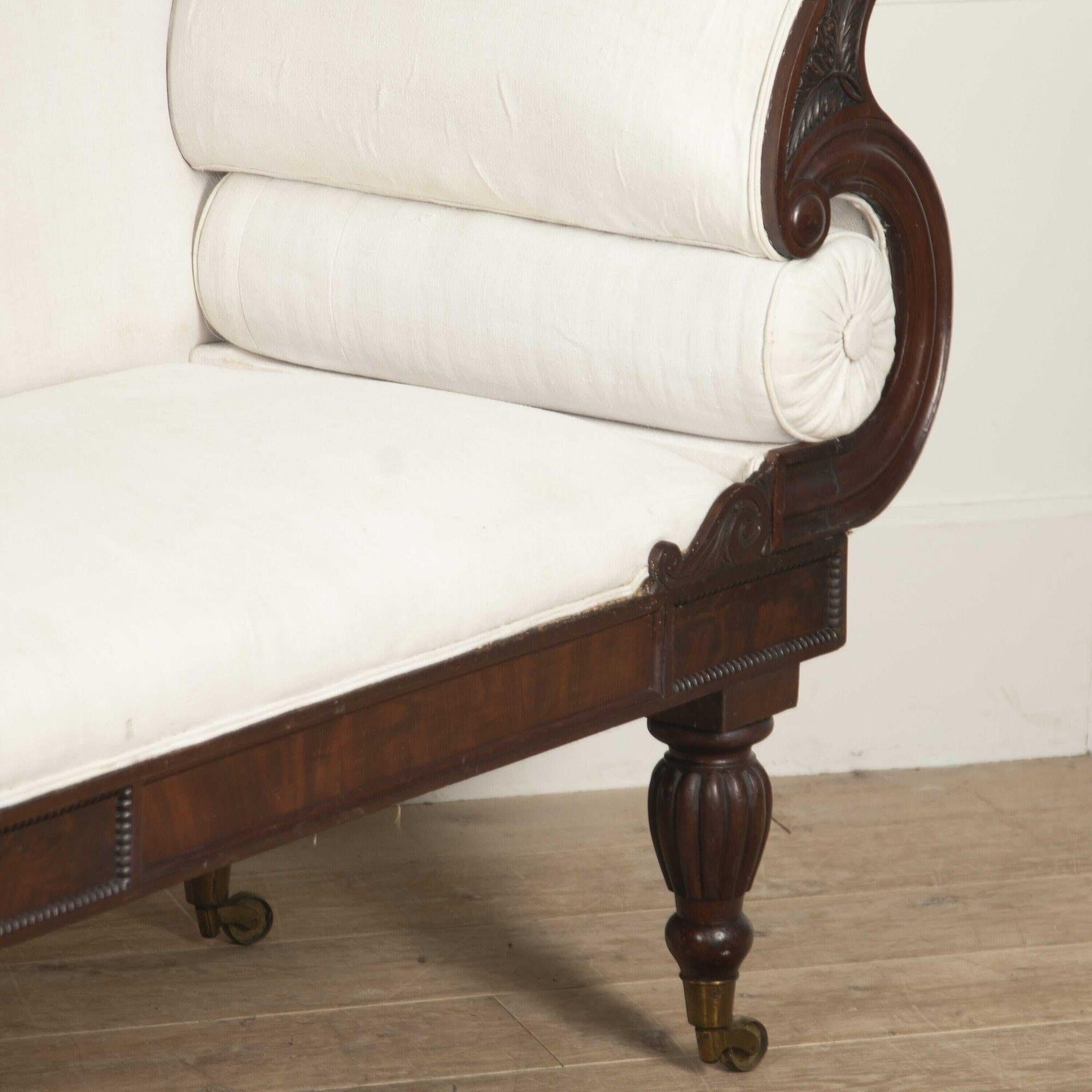 English Large 19th Century Country House Sofa