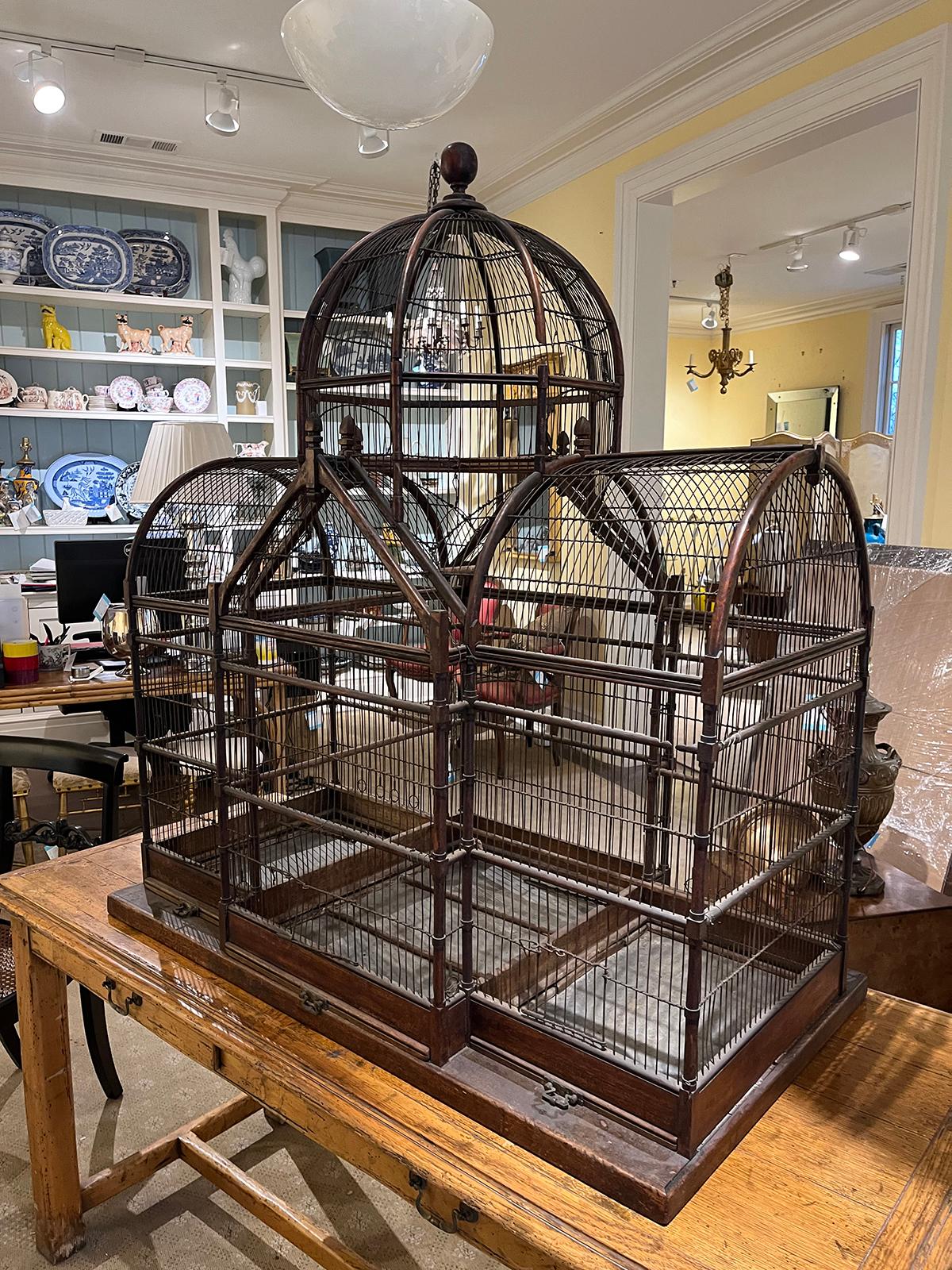 large victorian bird cage