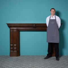 Large 19th Century Dark Oak Victorian Fire Mantel