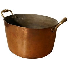 Large 19th Century Double Handled Copper Pot