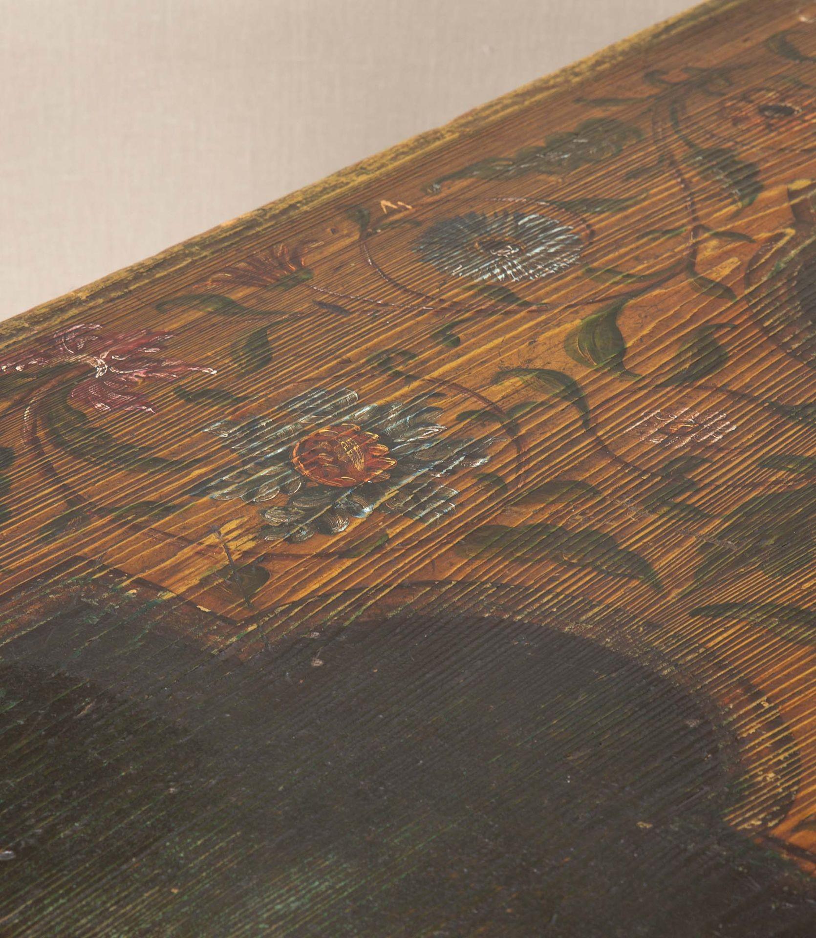 Bois Grande table peinte hollandaise du 19e siècle en vente