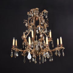 Large 19th Century Early Baguès Chandelier, Paris