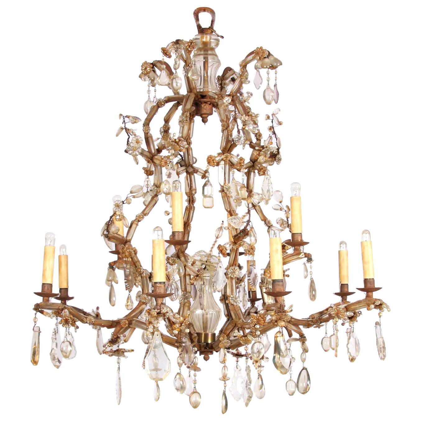 Large 19th Century Early Bagues Chandelier, Paris im Angebot