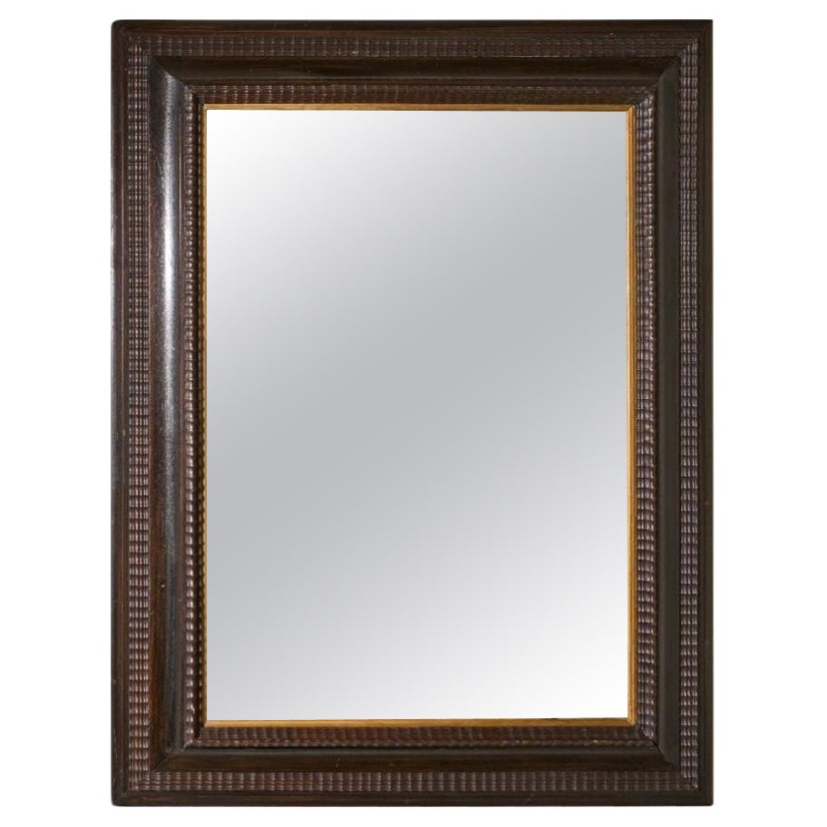 Large 19th century Ebonised Italian mirror - No1