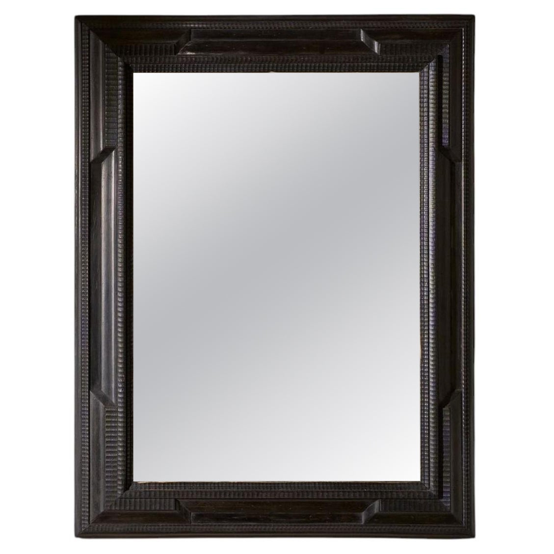 Large 19th century Ebonised Italian wall mirror - No5