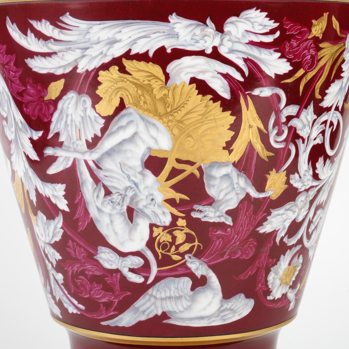 Large 19th Century Enamelled Porcelain Vase.

Enamelled porcelain vase by Laroche & Pannier, made for the Crystal Staircase shop in the Palais Royal, 19th century, Napoleon III period.

H: 50cm, d: 30cm