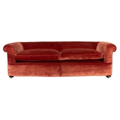 Grand canapé Chesterfield anglais du XIXe siècle