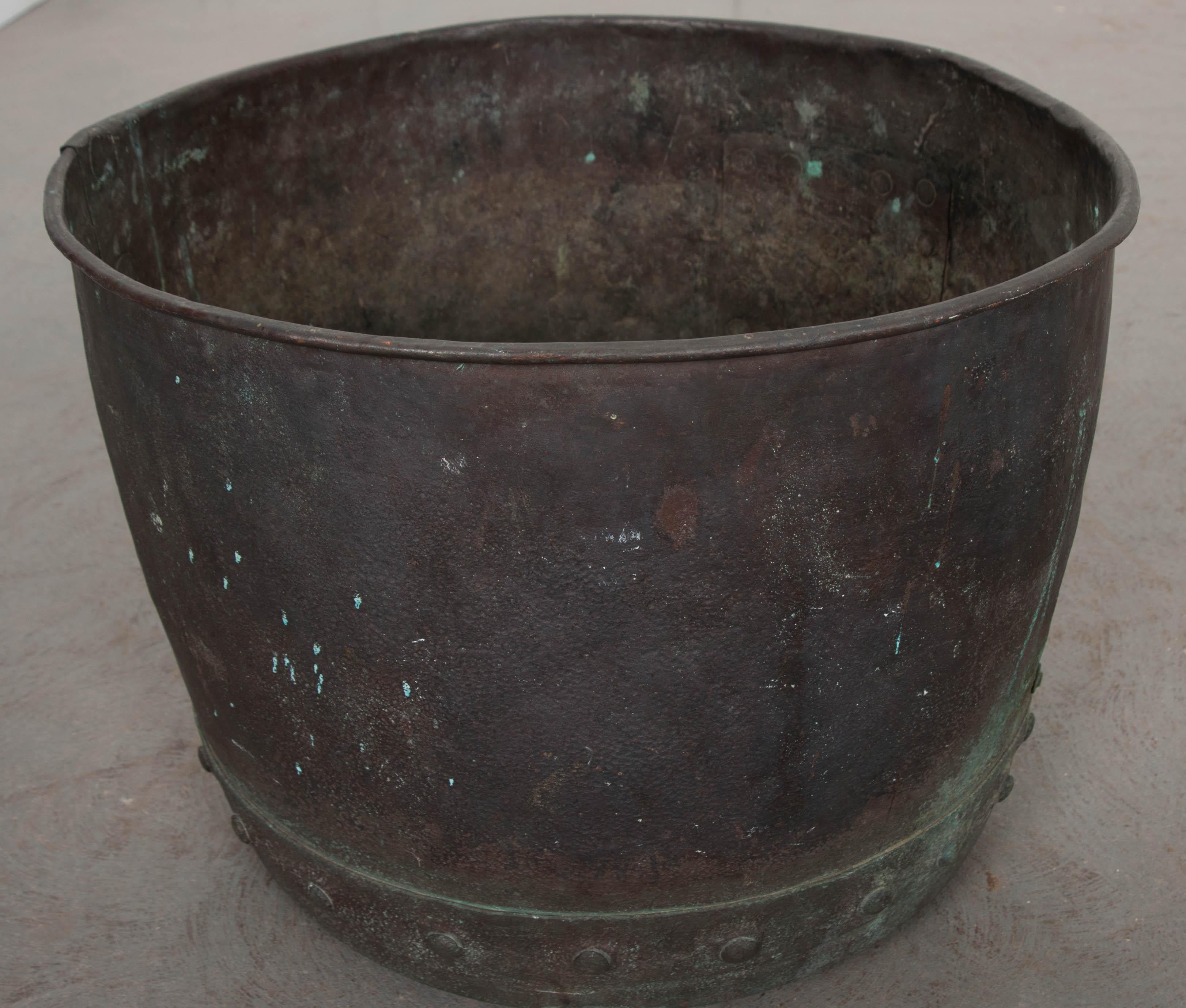 Large 19th Century English Copper Pot 2