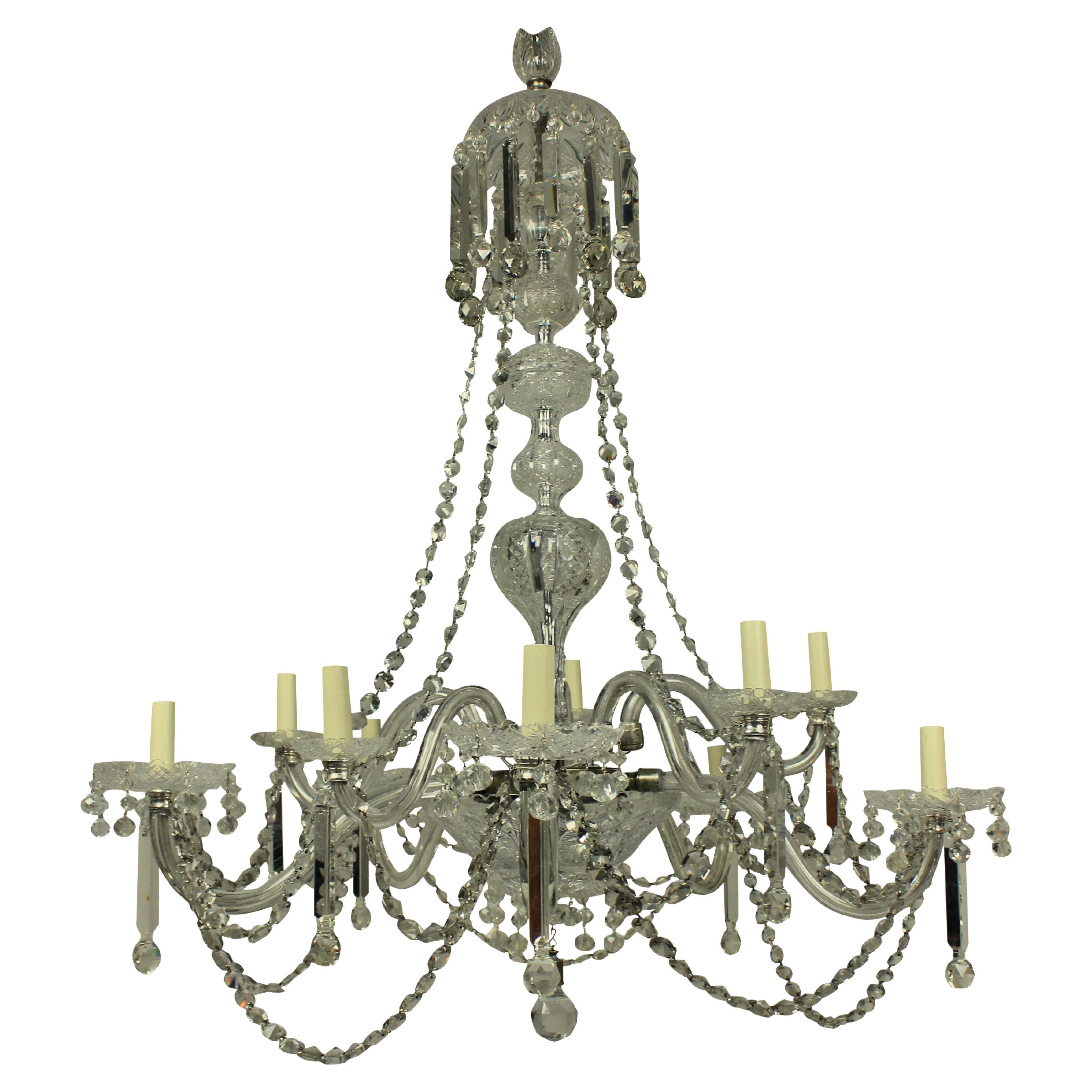 A heavy bronze 6light chandelier of very good quality. For Sale at 1stDibs