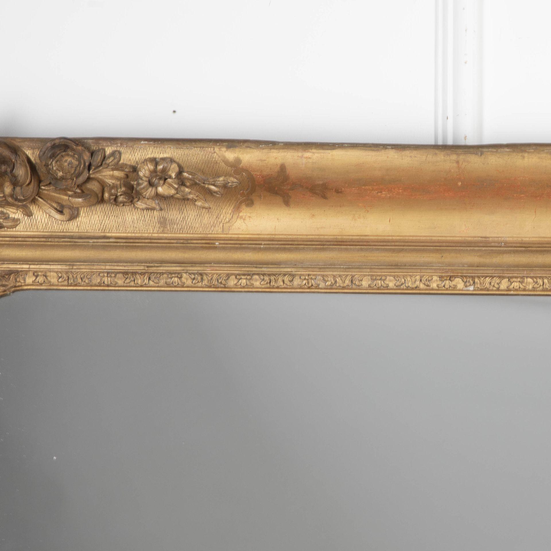 Anglais Grand miroir anglais doré du 19ème siècle en vente