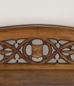 Large 19th Century English Oak Hall Bench