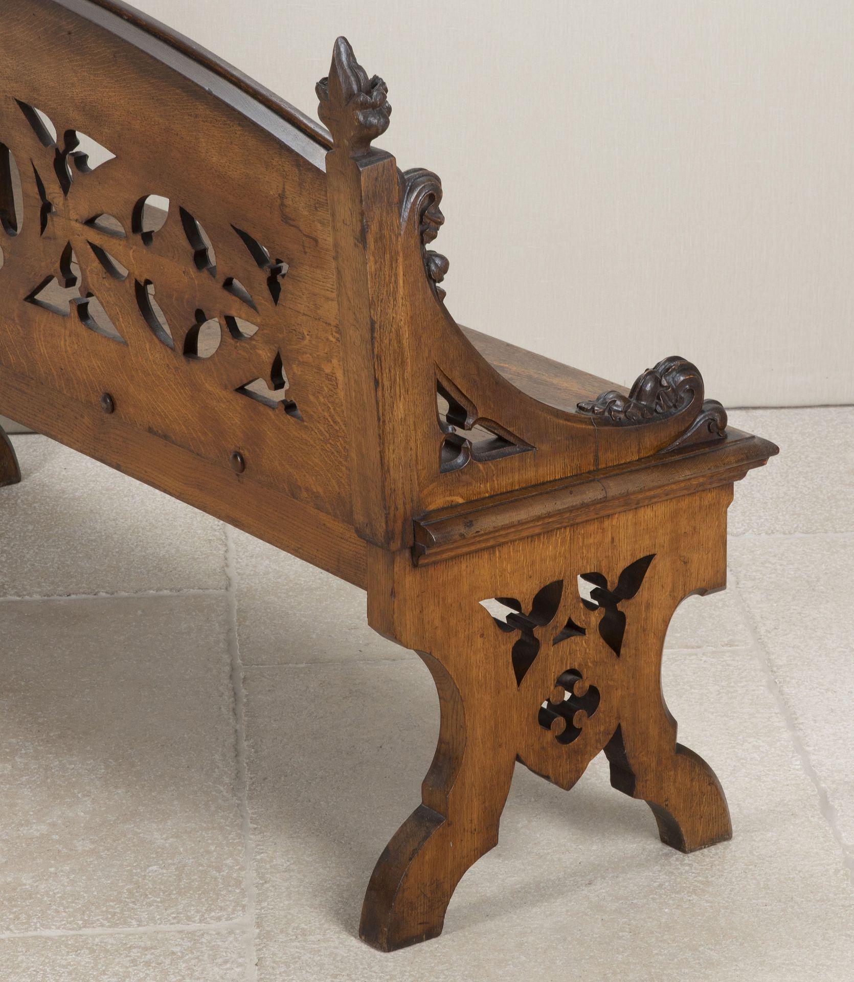 Large 19th Century English Oak Hall Bench For Sale 1