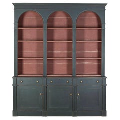 Large 19th Century English Painted Bookcase