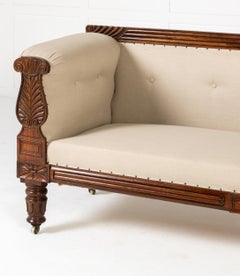 Large 19th Century English Regency Rosewood Sofa