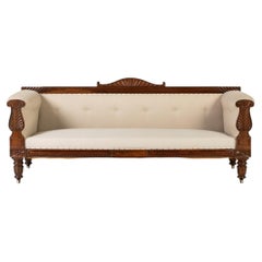 Large 19th Century English Regency Rosewood Sofa