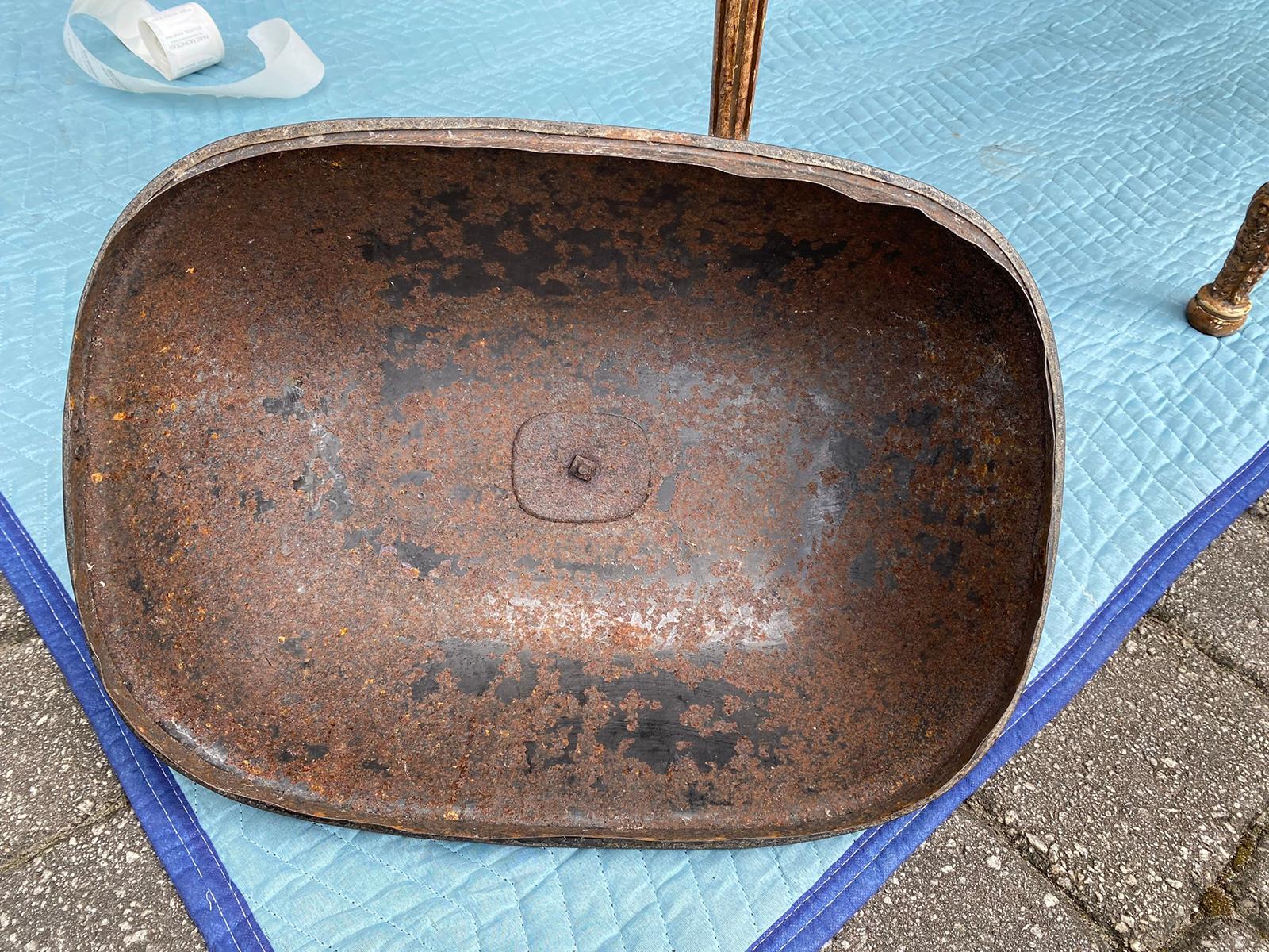 Large 19th Century English Steel Coal Hod For Sale 10