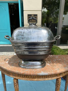 Large 19th Century English Steel Coal Hod