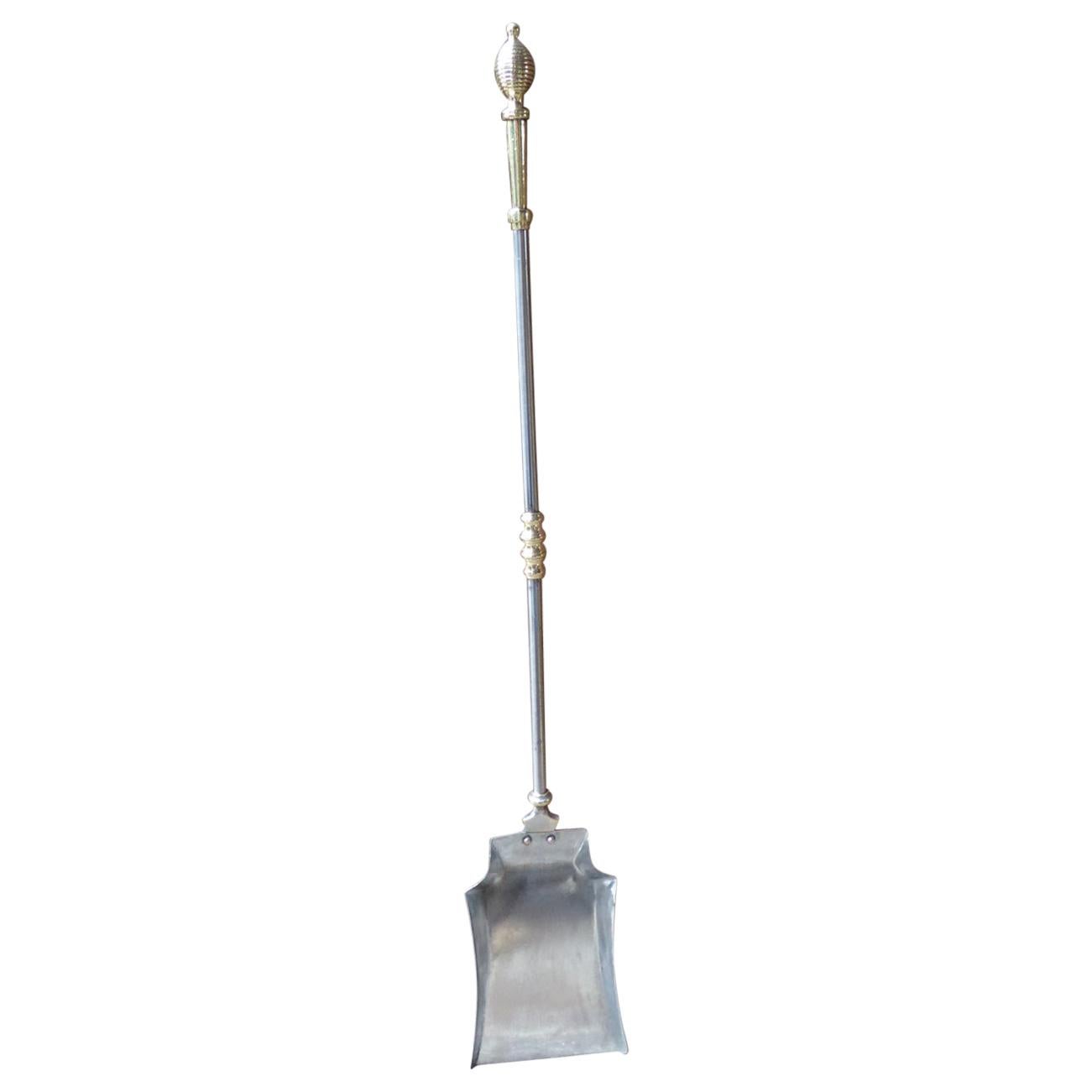 Large 19th Century English Victorian Fireplace Shovel or Fire Shovel For Sale