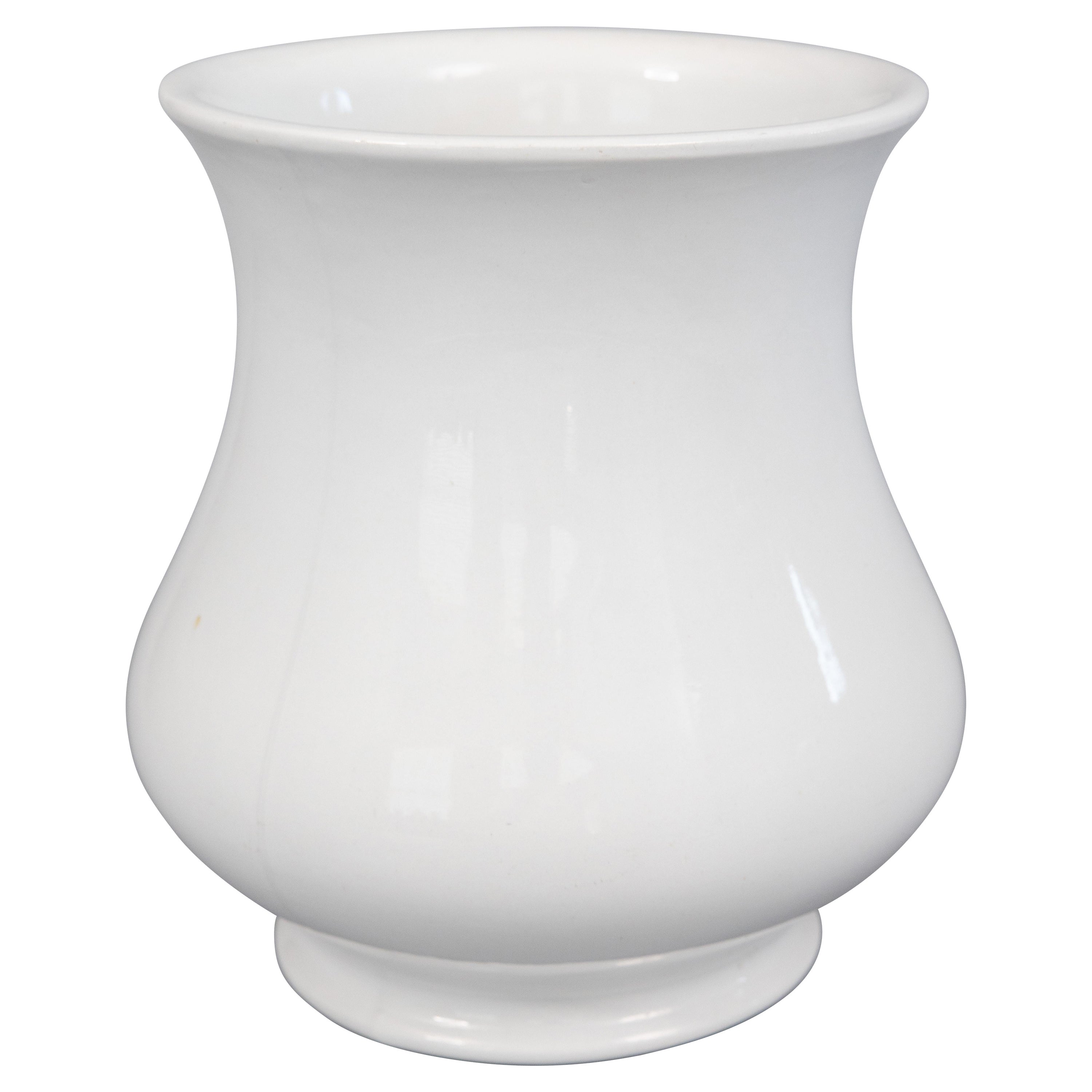 Large 19th Century English White Ironstone Vase Jardiniere Table Centerpiece