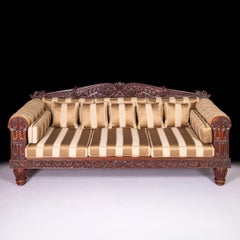 Large 19th Century English William IV Settee Attributed To Gillows Of Lancaster