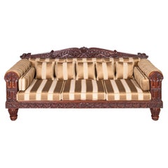 Antique Large 19th Century English William IV Settee Attributed To Gillows Of Lancaster