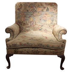 Large 19th Century Extra Wide Country House English Armchair