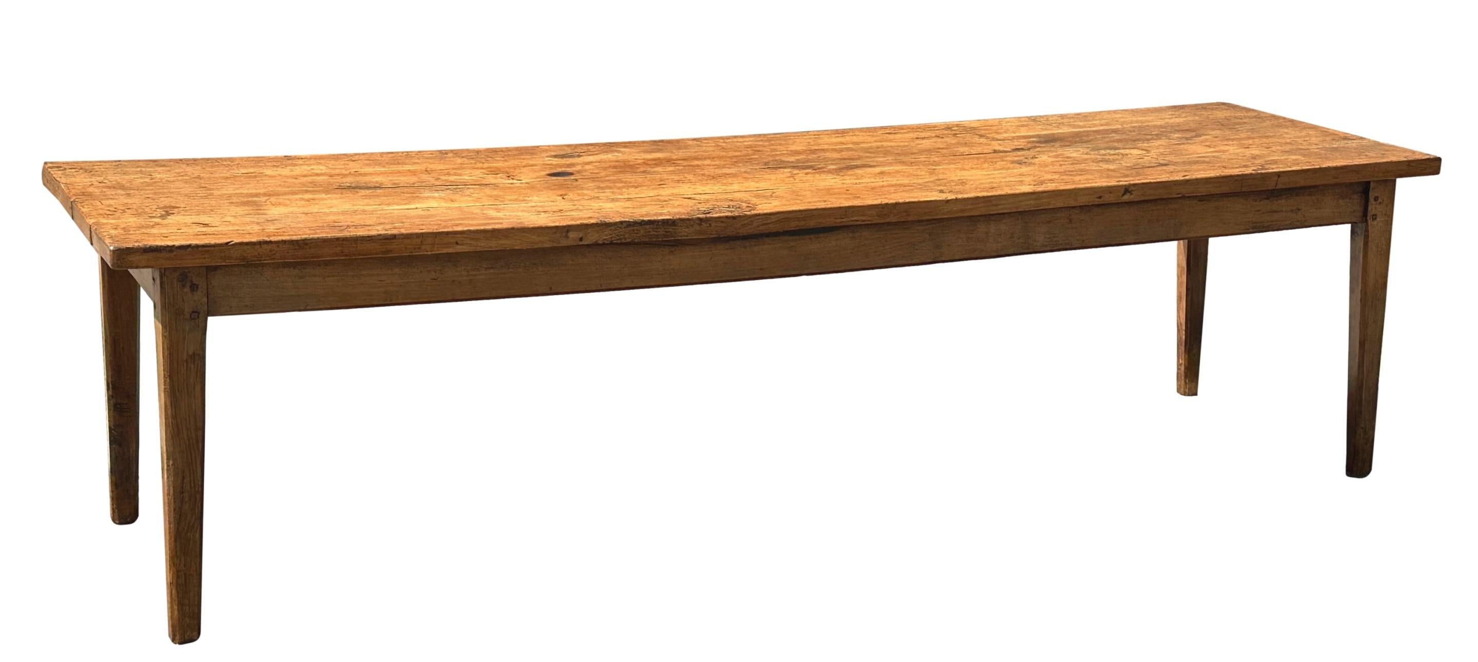 Grande table à manger de ferme du 19ème siècle en vente 2