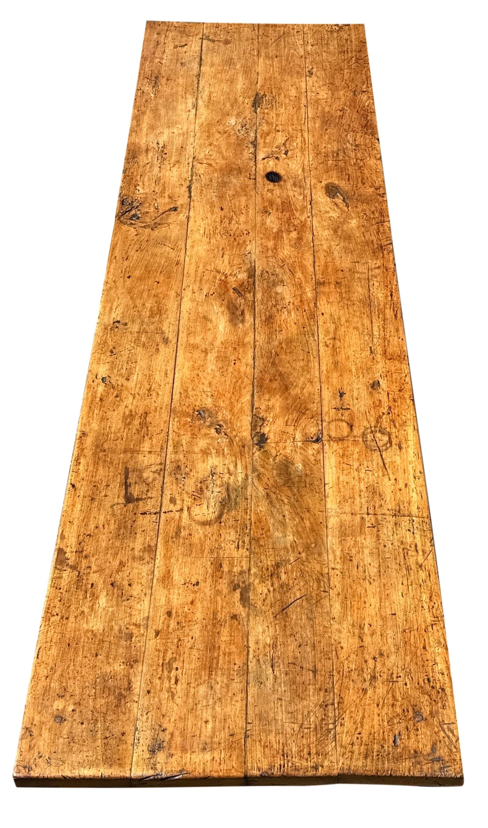 XIXe siècle Grande table à manger de ferme du 19ème siècle en vente
