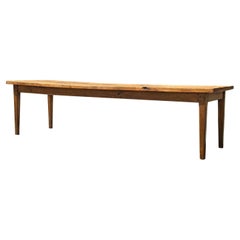 Grande table à manger de ferme du 19ème siècle