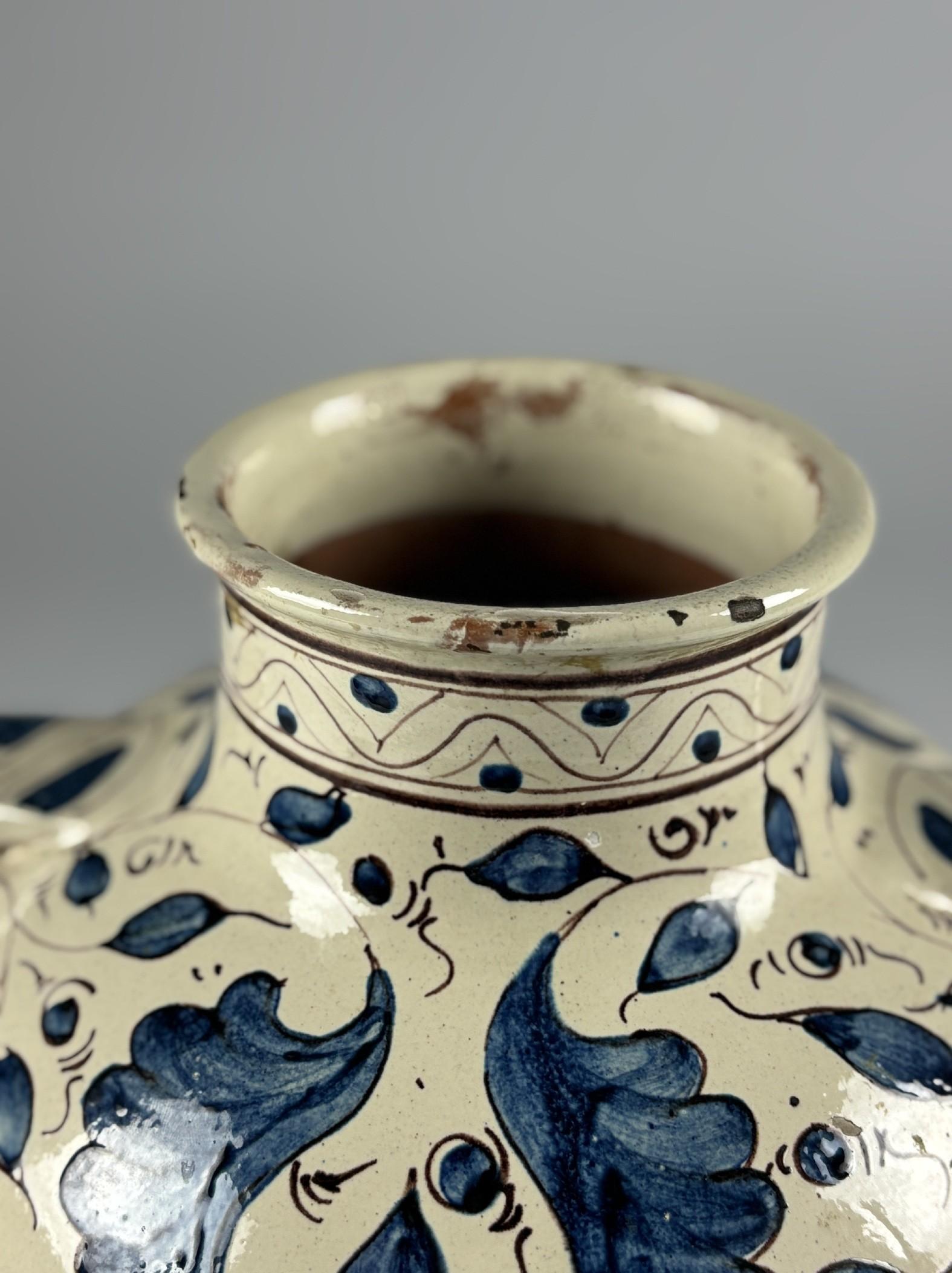 Large 19th Century Firenze Drug Storage Jar For Sale 1
