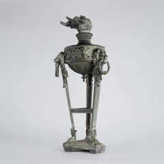 Large 19th Century Flaming Neoclassical Brule Parfum