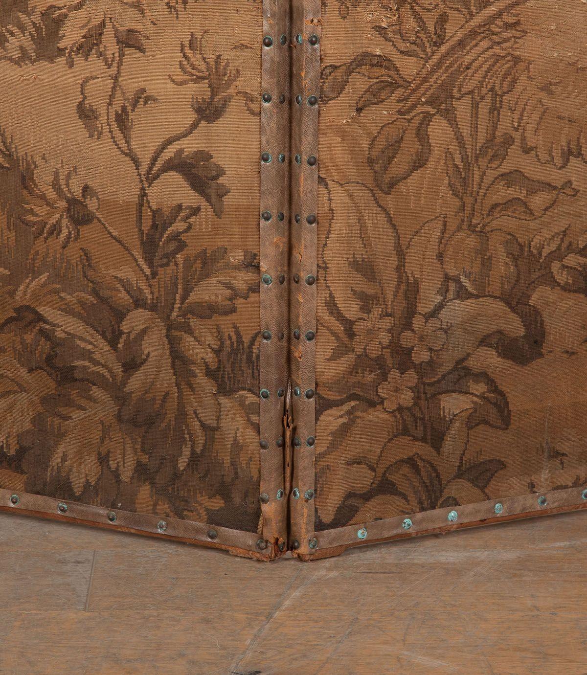 Belgian Large 19th Century Flemish Tapestry Screen