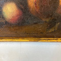 Large 19th Century Floral Still Life Oil Painting