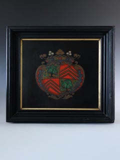 Large 19th Century Florentine Heraldic Pietra Dura Plaque, Allegory of Peace, c.