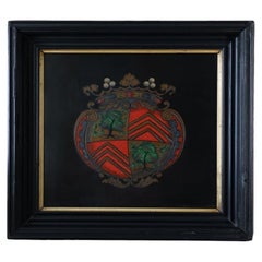 Large 19th Century Florentine Heraldic Pietra Dura Plaque, Allegory of Peace, c.
