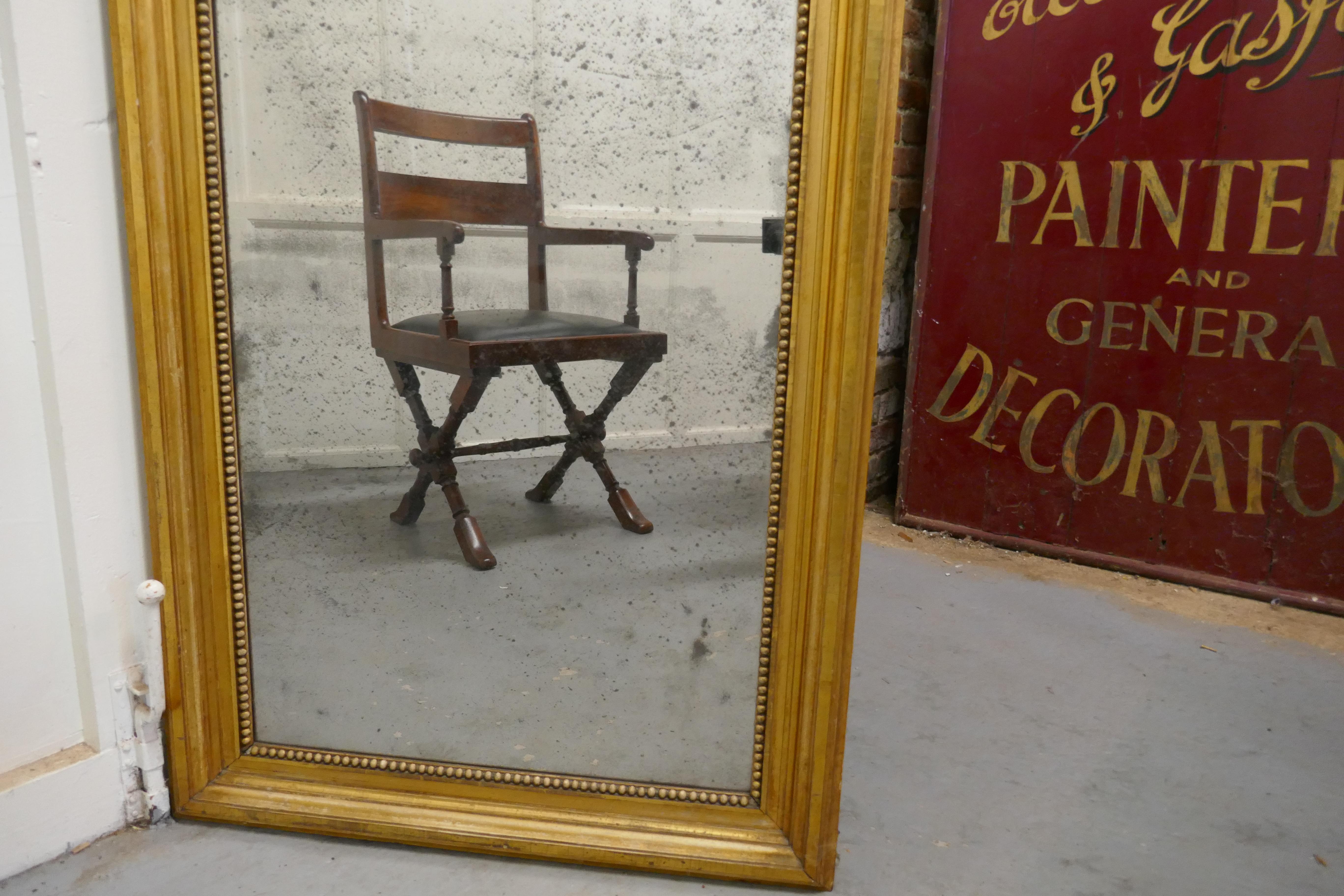 Large 19th Century Framed Distressed Wall Mirror In Distressed Condition In Chillerton, Isle of Wight