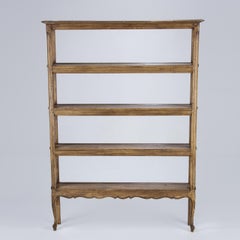 Large 19th Century Free Standing Louis XV Style Display Shelf